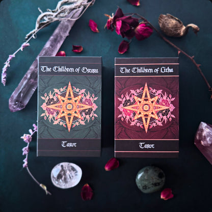Children of Ostara tarot card deck & book set- BLACK EDITION