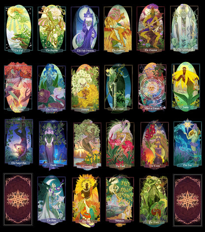 Children of Ostara tarot card deck & book set- BLACK EDITION