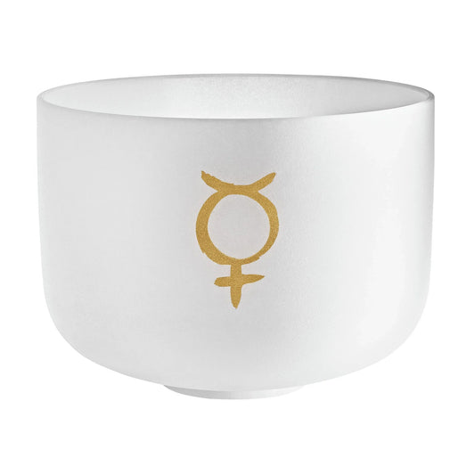 12" Planetary Tuned Crystal Singing Bowl, Mercury 141.27 Hz