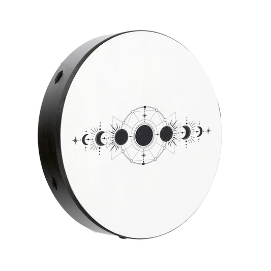 18" Ritual Drum, Moon Phases, True Feel Synthetic Head