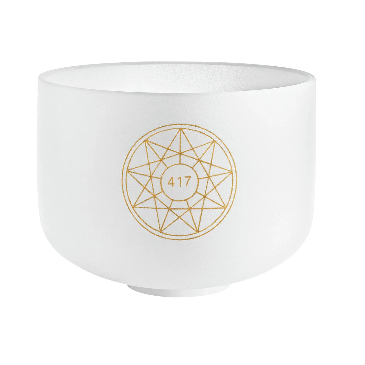 10" Solfeggio Crystal Singing Bowl, Re 417 Hz, Note G#4