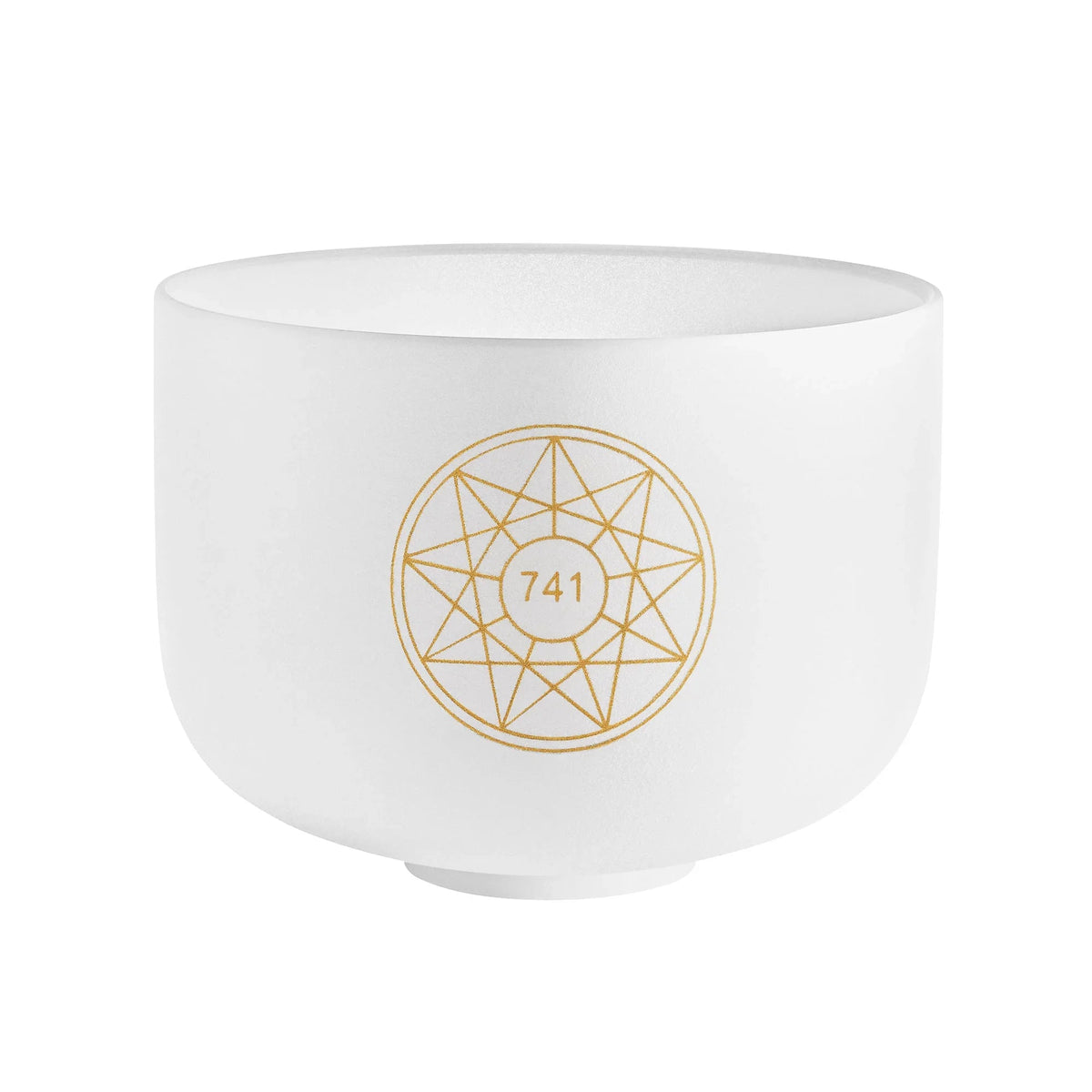 10" Solfeggio Crystal Singing Bowl, Sol 741 Hz, Note F#4