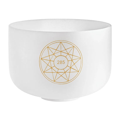 10" Solfeggio Crystal Singing Bowl, 285 Hz, Note C#4