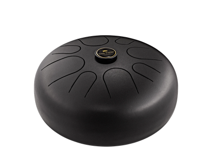 12" Steel Tongue Drum, A Minor, Black