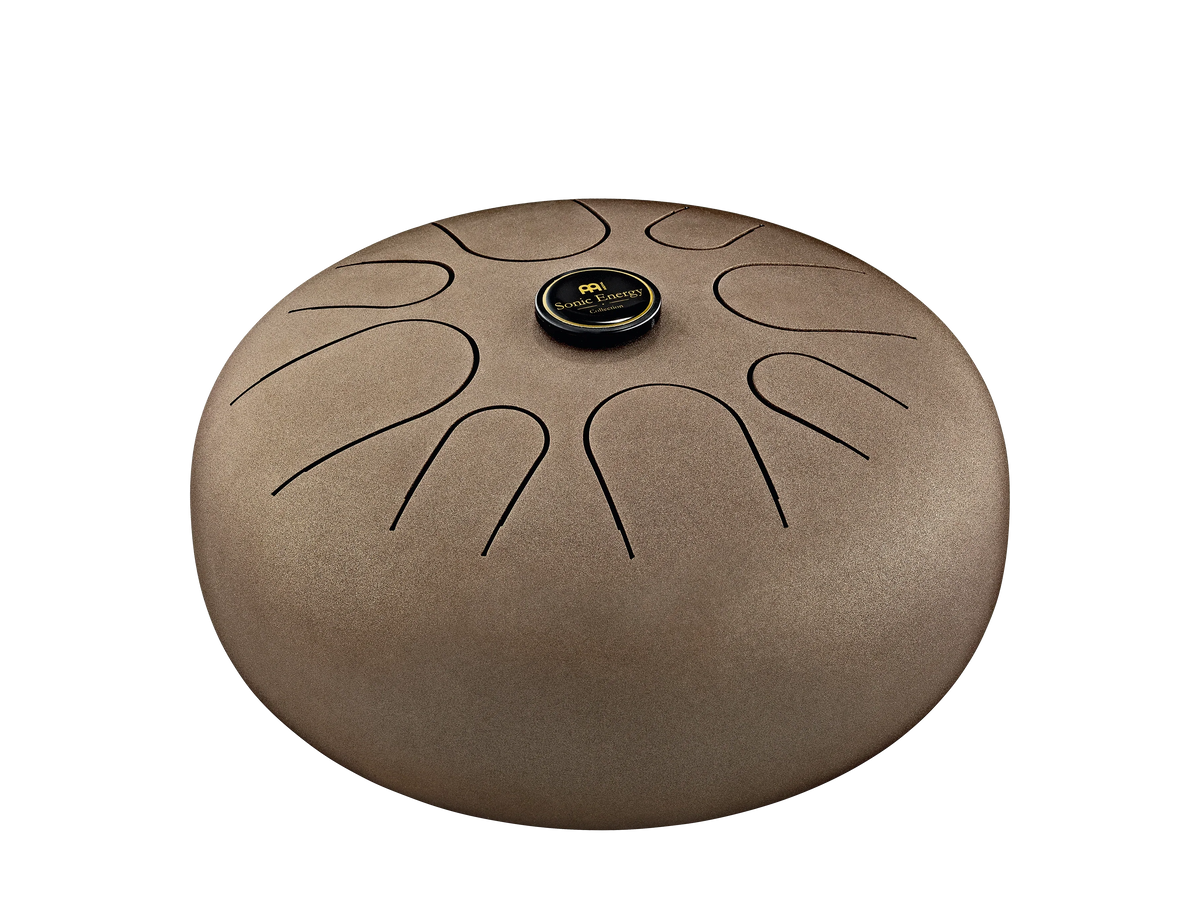 12" Steel Tongue Drum, A Akebono, Vintage Brown
