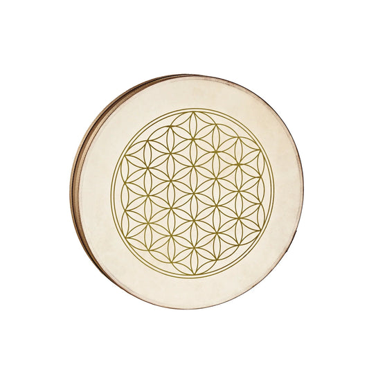 16" Wave / Ocean Drum, Flower of Life